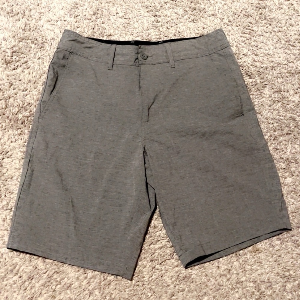 Goodfellow & Co Heather Gray Flat-Front Stretch Shorts